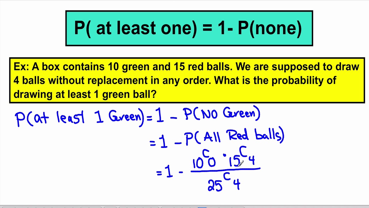 Probability with At Least