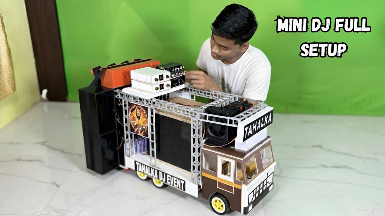 Mini Dj Truck Setup Loading | Mini Dj Project at Home | Real speakers Bass Testing Full Installation