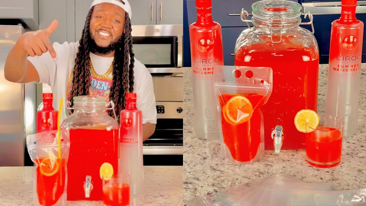 How to make Adult Capri Suns with Watermelon Ciroc !