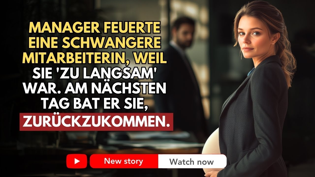 Manager Feuerte Eine Schwangere Mitarbeiterin, Weil Sie 'zu Langsam' War. Am Nächsten Tag Bat Er...