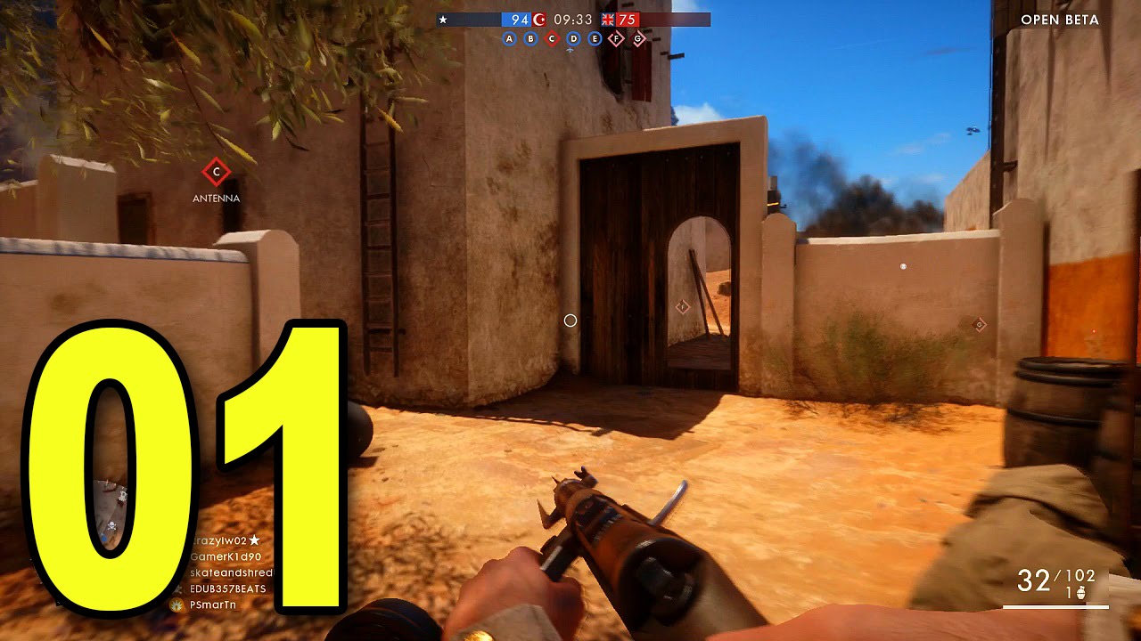 Battlefield 1 Multiplayer - Part 1 - CONQUEST! (Beta Gameplay)