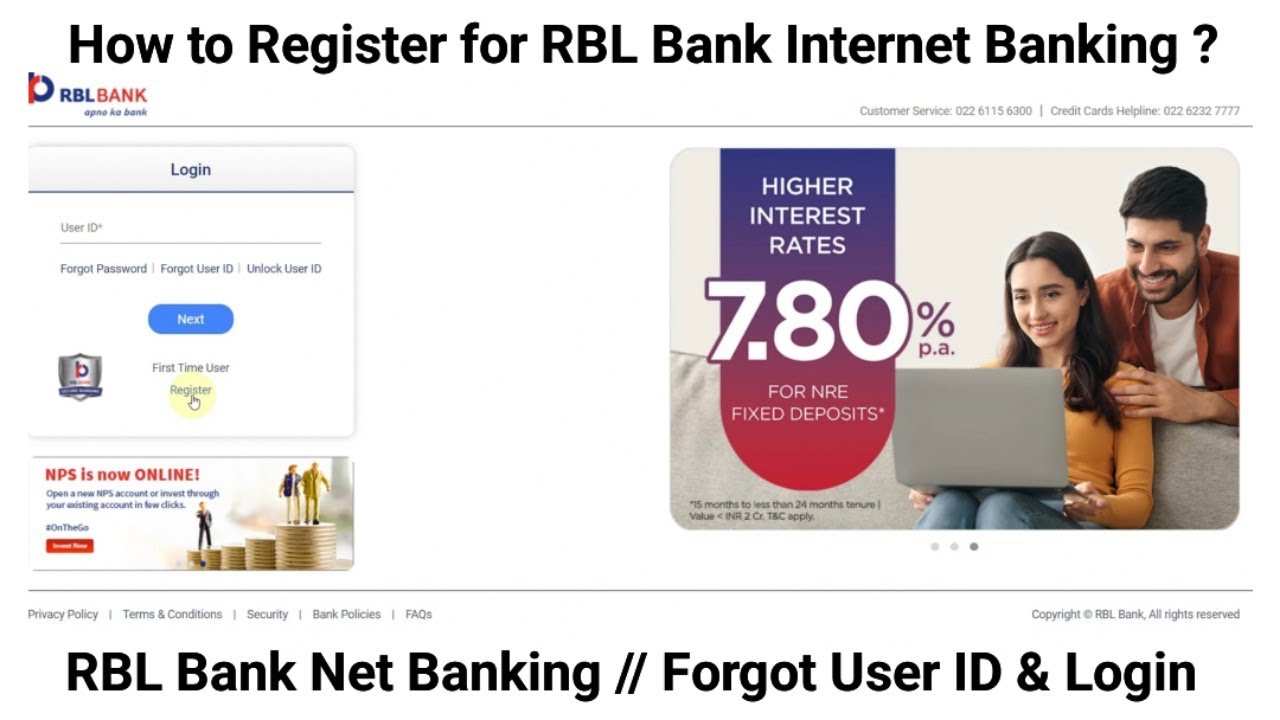 RBL Bank Net Banking // How to Register for RBL Bank Internet Banking ? // Forgot User ID & Login