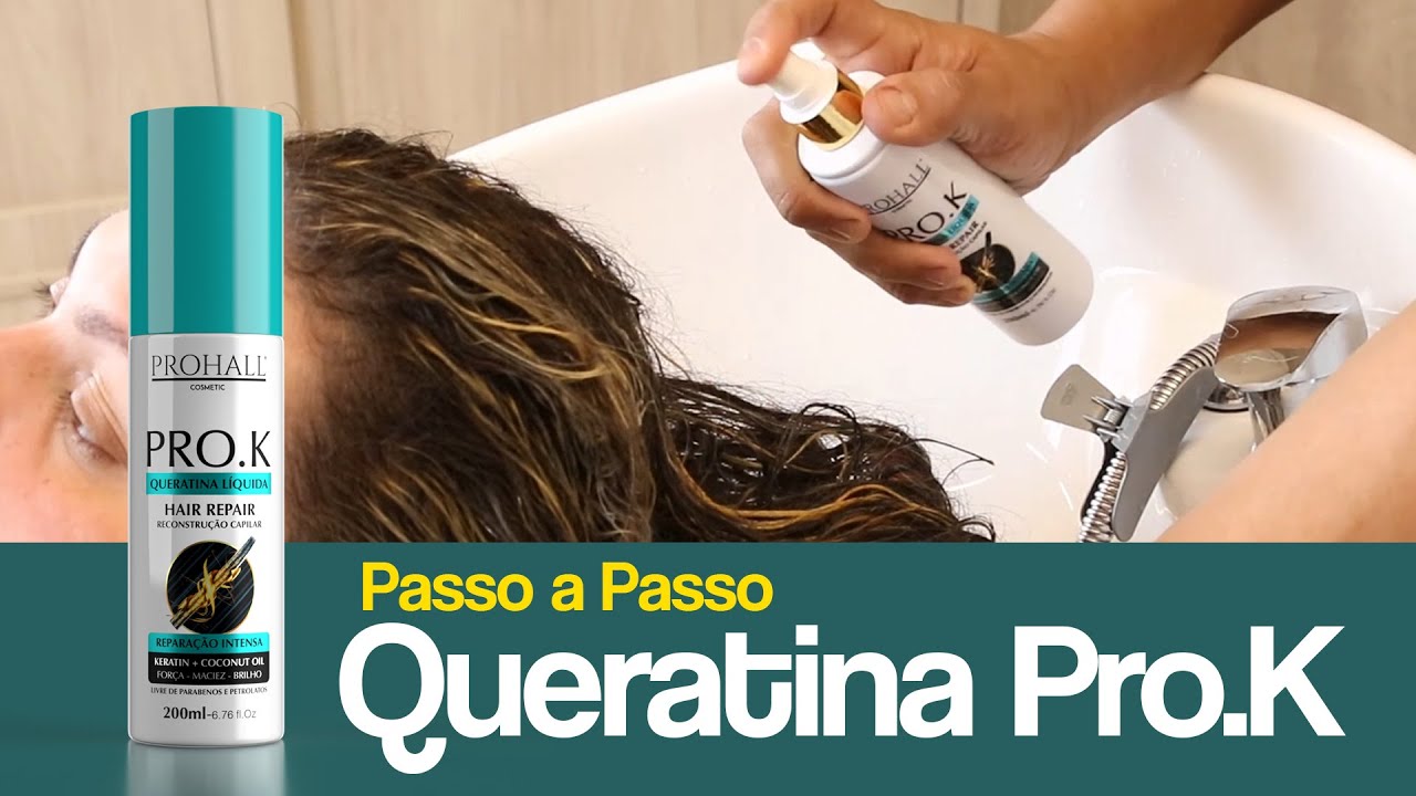Queratina Líquida Reconstrução Instantânea PRO.K - Passo a Passo
