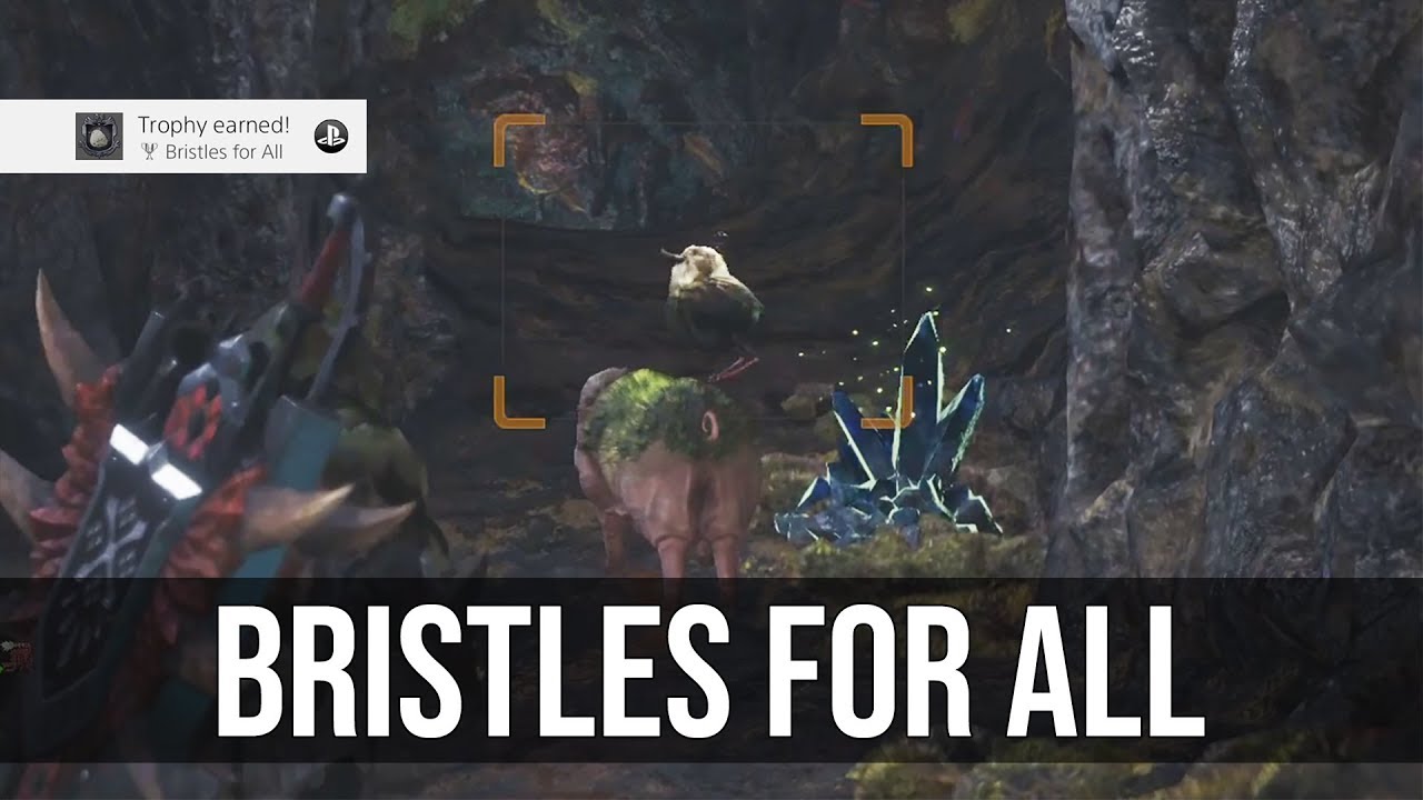 Bristles For All Trophy (Capture a Stiff, Bristly Creature) - Monster Hunter World