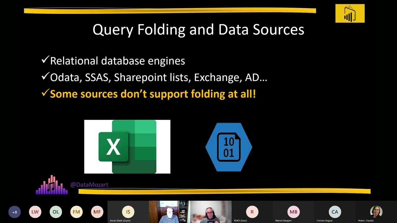 Power BI UG Cologne 20220222 Fold on tight - what is a Query folding and why should I care?