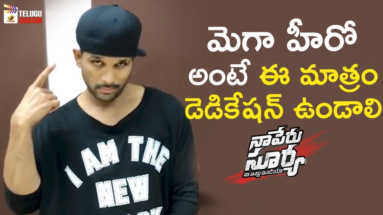 Allu Arjun Cap Tricks | Lover Also Fighter Also Song Making | Naa Peru Surya Naa Illu India | #NSNI
