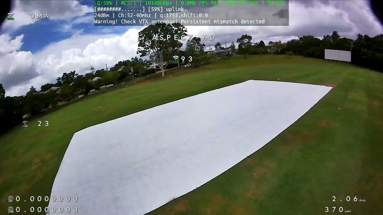 OpenIPC APFPV 40mhz runcam wifilink2 vtx (windy day)