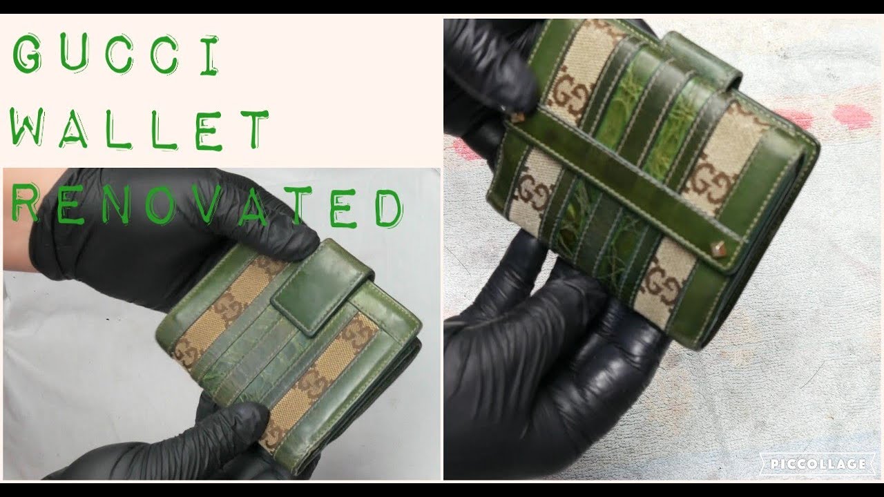 Gucci Wallet Given A New Lease Of Life - Deep Clean & Condition Of Leather & Canvass
