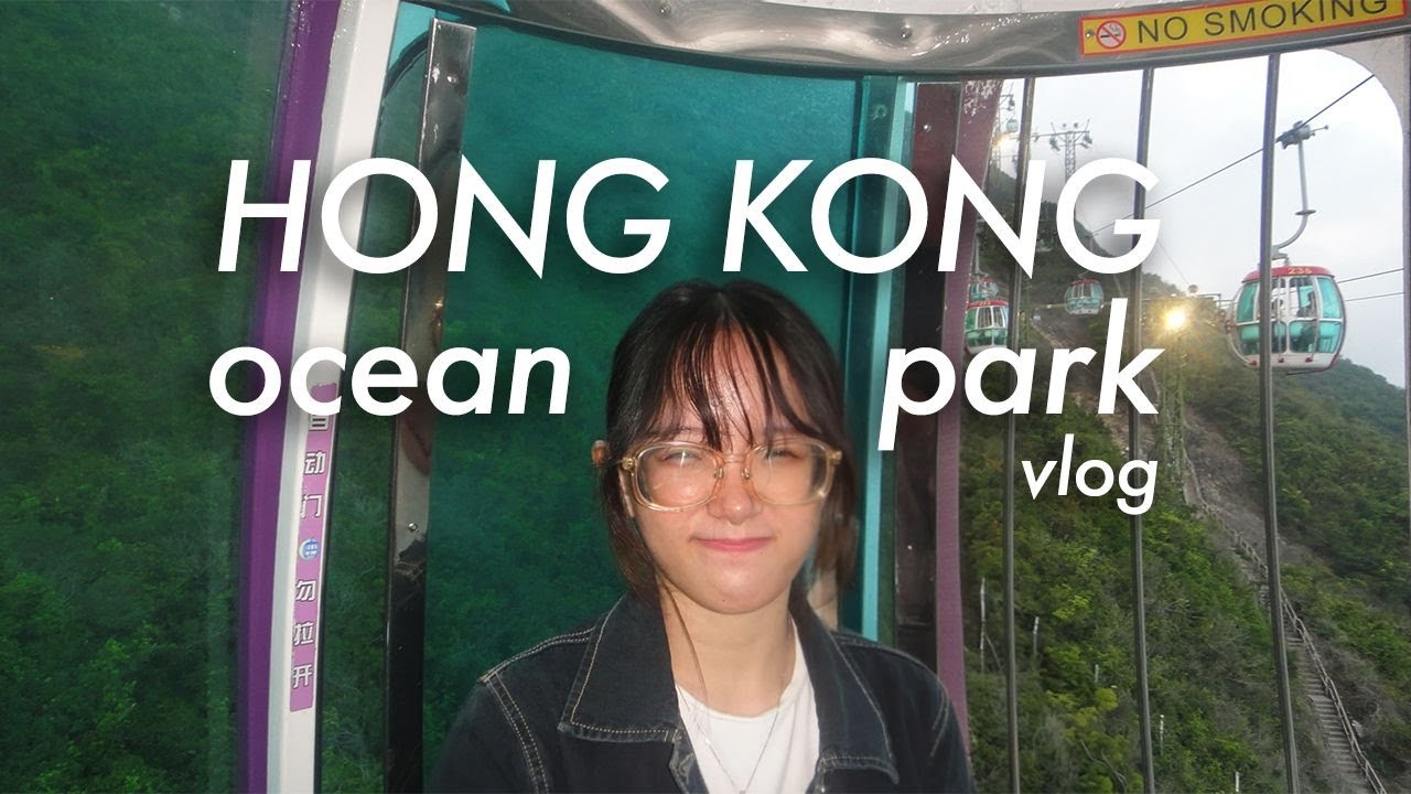HK ocean park vlog 🐟 first time seeing pandas, red pandas, penguins, shopping at donki etc
