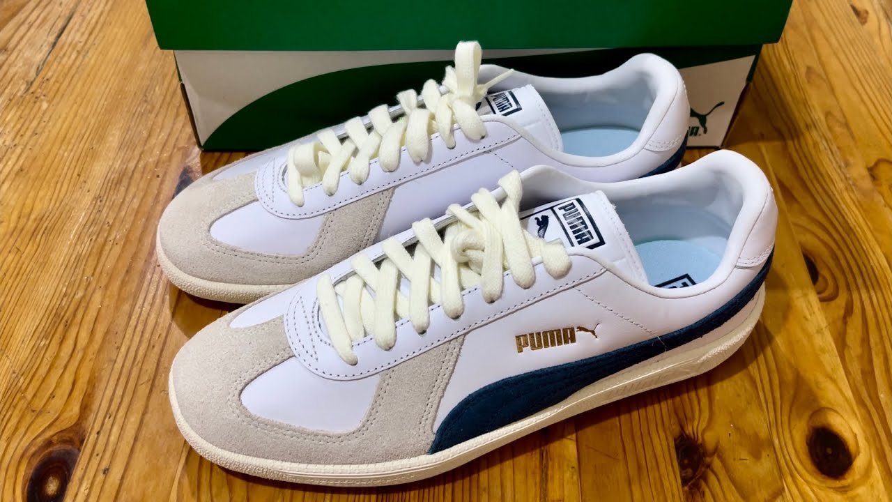 PUMA Army Trainer Shoes US 8 puma white-warm white Unboxing