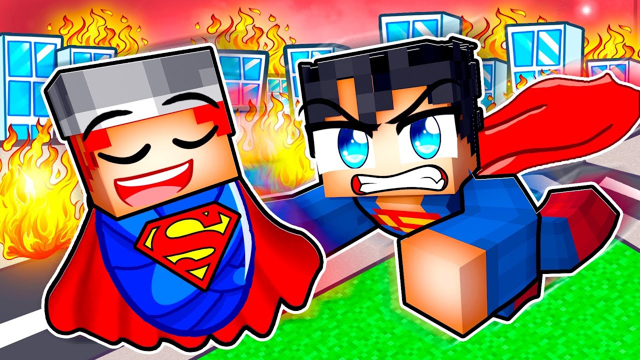 Born Into a SUPERHERO FAMILY in Minecraft!