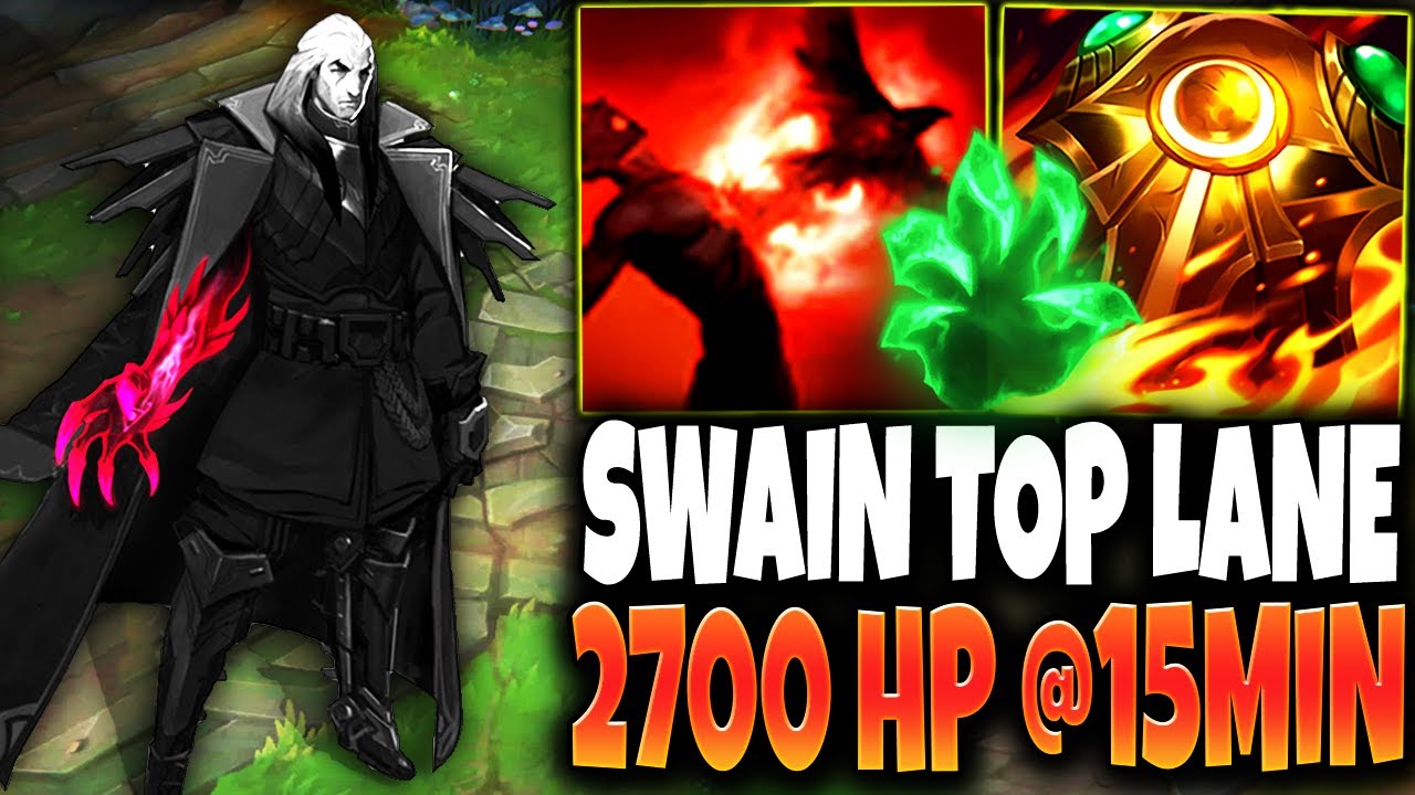 I played Max HP Swain Top, reached 2700+HP @15minutes with 1 item and then Kled just FF15 🔥