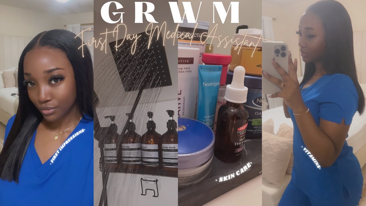 GRWM FOR MY FIRST DAY AS A MEDICAL ASSISTANT (SKIN CARE+ FIRST THOUGHTS)| Xanthe Naomi
