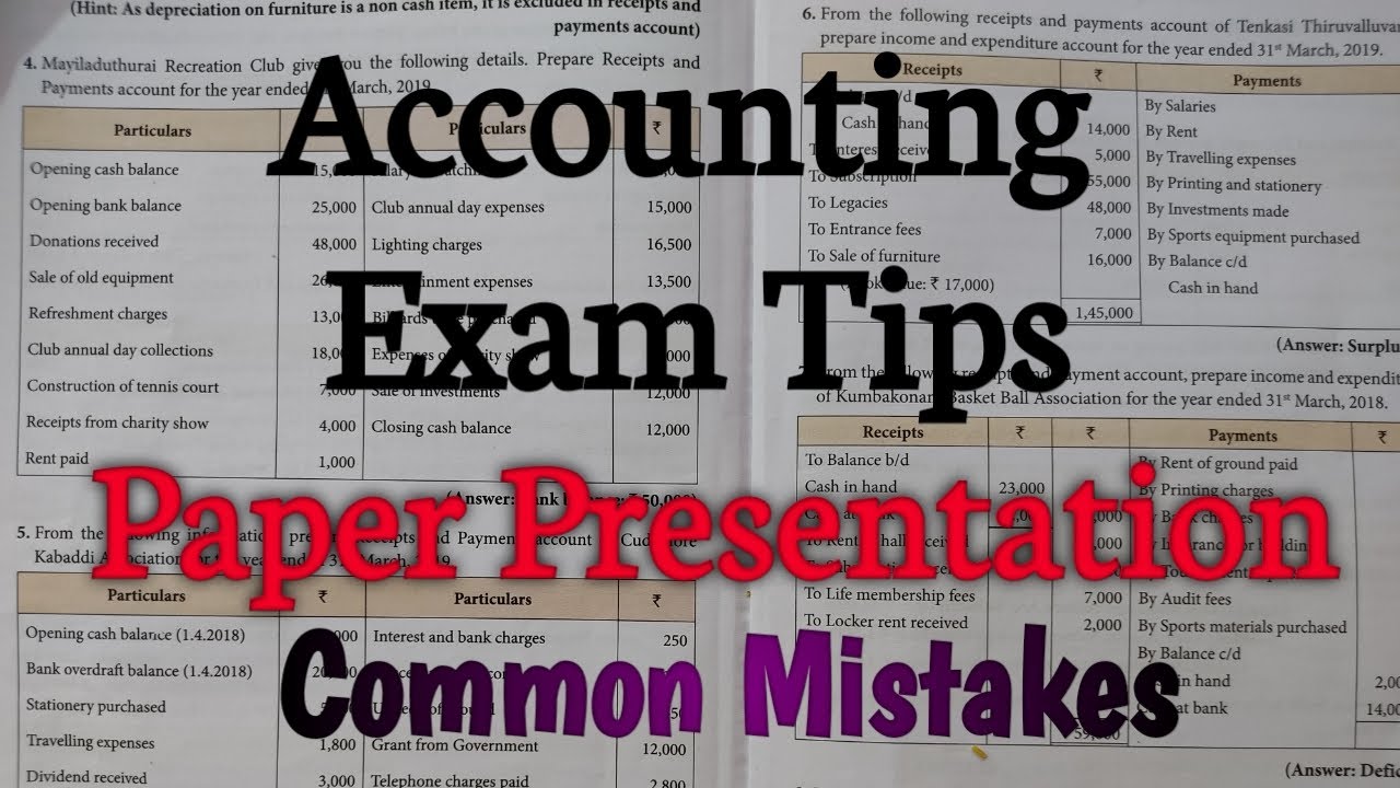 Accountancy/paper presentation/exam tips/common mistakes/12th accountancy/exam 2021/tamil/english