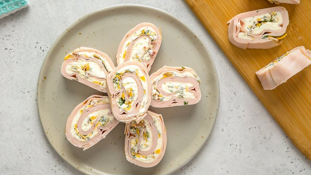 Keto Turkey, Bacon, and Ranch Pinwheel Recipe