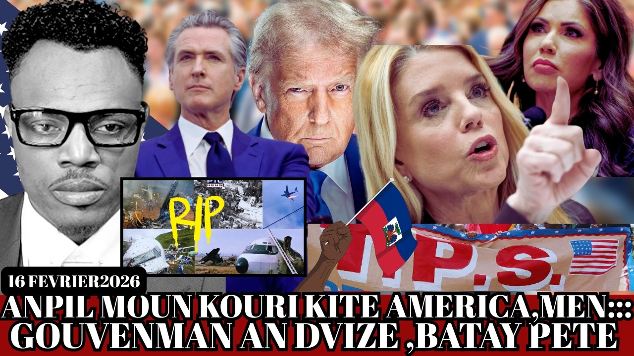16 FEVRIER 2026 ;3 AVION TONBE ANPIL MOUN MOURI,DOSYE TPS LA VERITE A TONBE,REPIBLIKEN DIVIZE