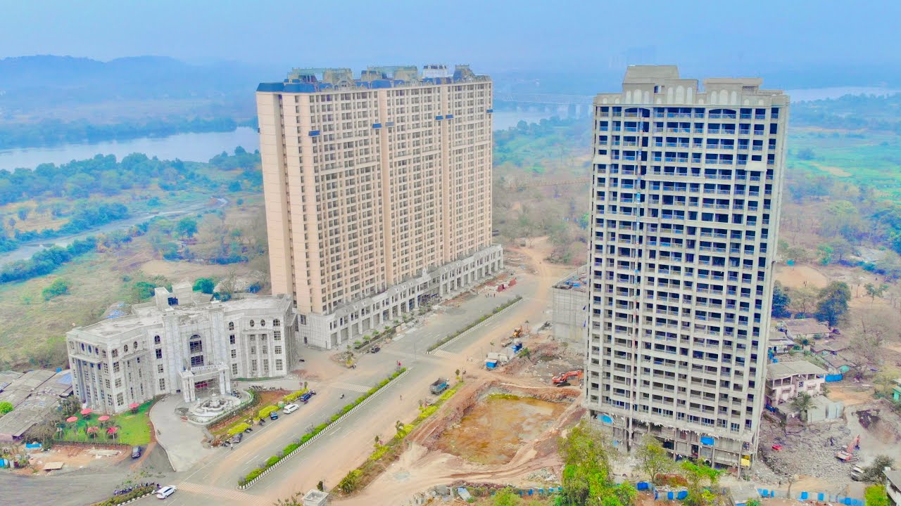 Swaminarayan city AERIAL DRONE VIEW (DOMBIVALI WEST) MOTHAGAON