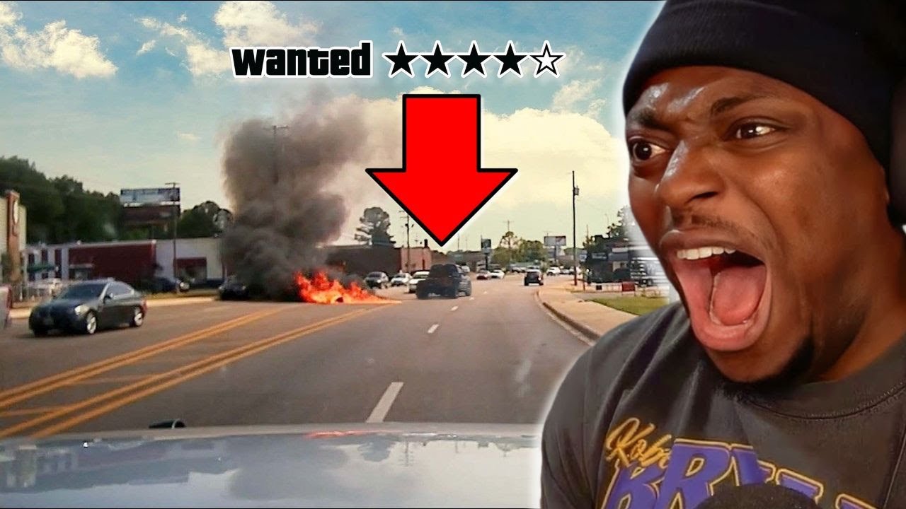 Tray Reacts To 128mph Police Chase Ends in Total Destruction