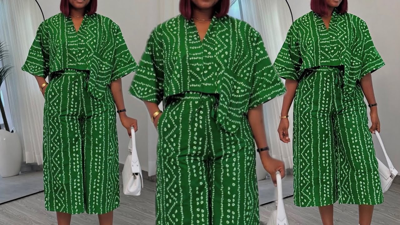 How to Cut and Sew a Casual Two Piece Set for Beginners.