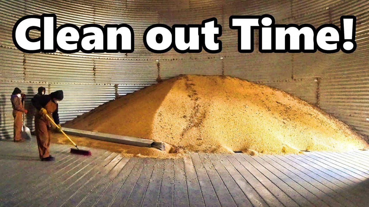 Cleaning out the grain bin! | Our new to us harrow and getting our chemicals for the year!