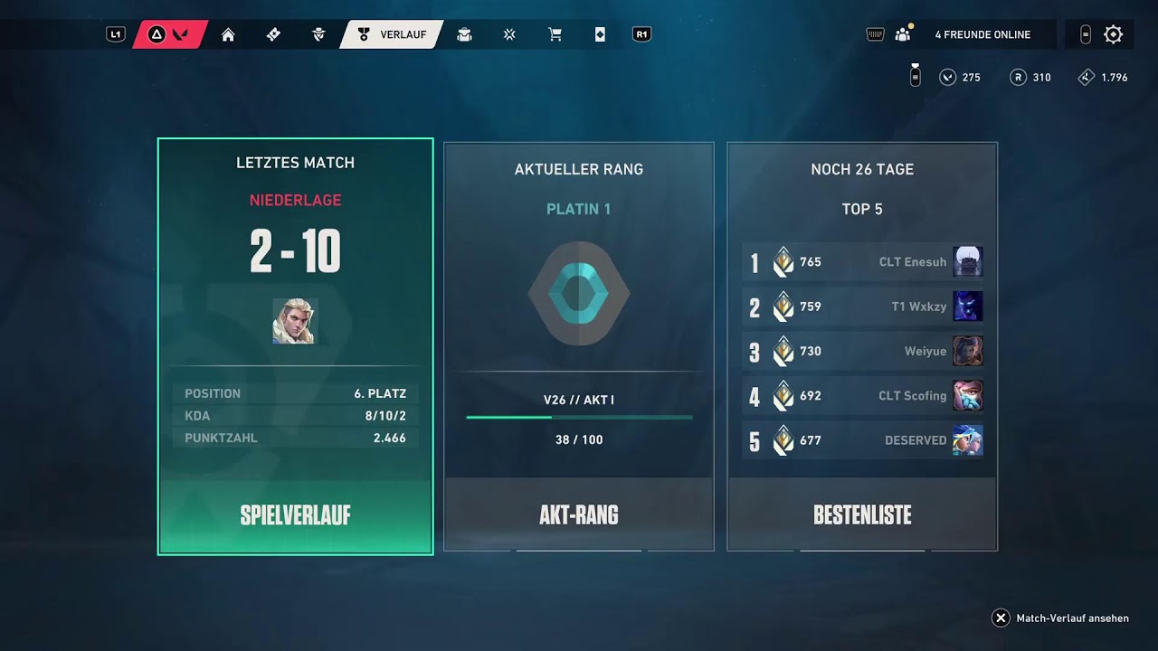 Valorant Rank Grind / Deutsch