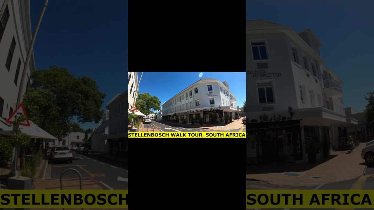 4K WALK TOUR OF STELLENBOSCH | HOW SAFE IS STELLENBOSCH TO WALK IN PT. 1 #4kwalktour