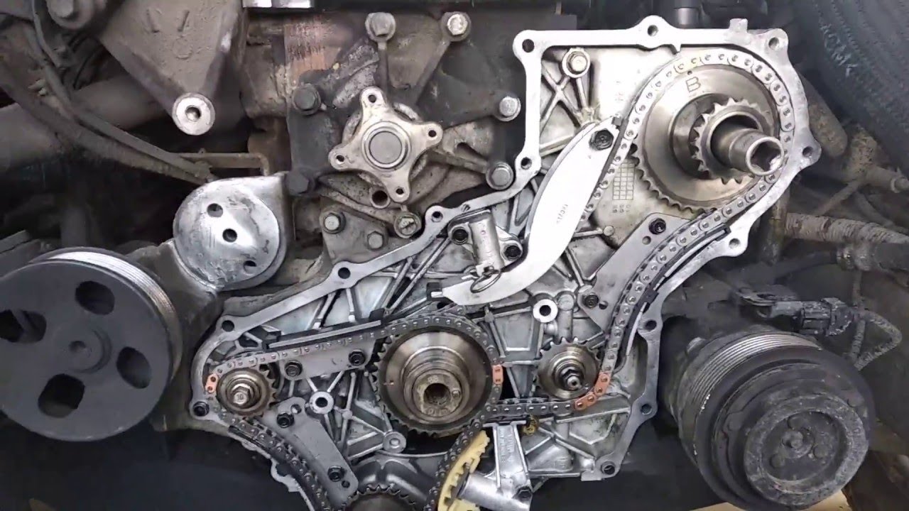 KIA Sorento 2,5 Турбодизель замена цепей ГРМ .