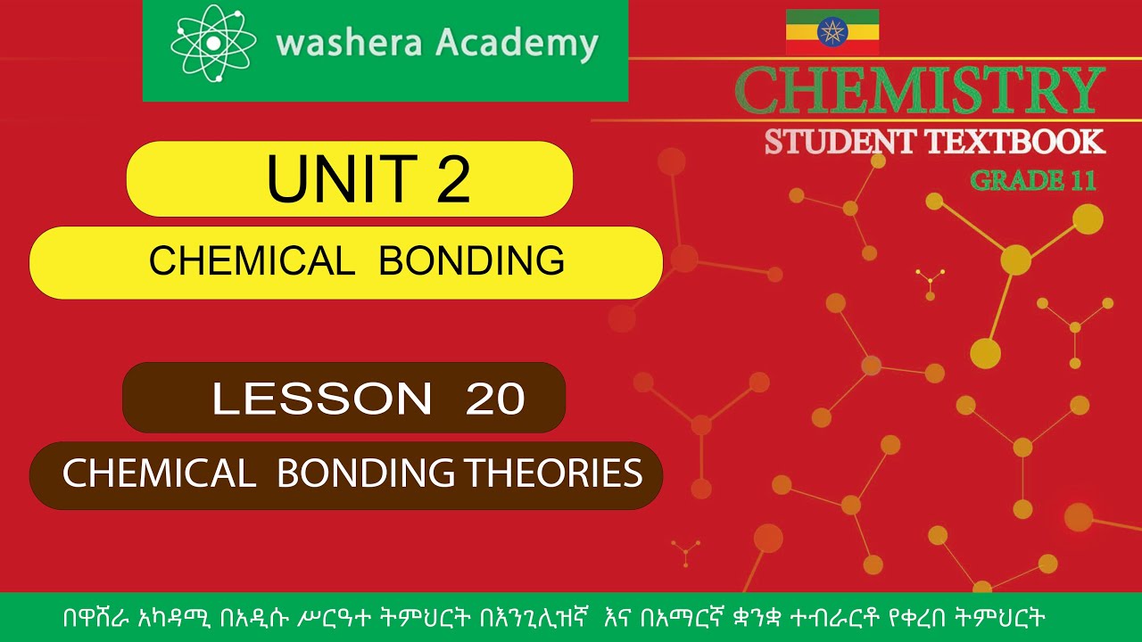 CHEMISTRY  GRADE   11  UNIT  2   LESSON    20    CHEMICAL  BONDING  THEORIES