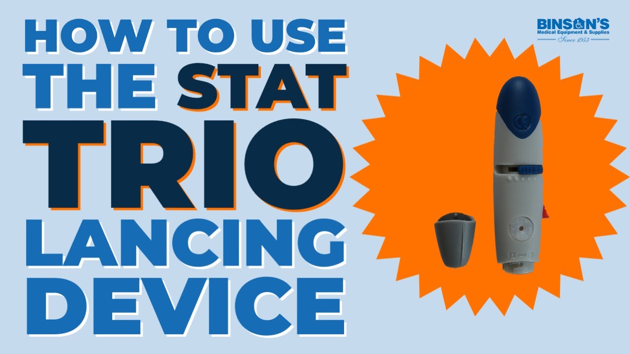 How to use the STAT TRIO Lancing Device