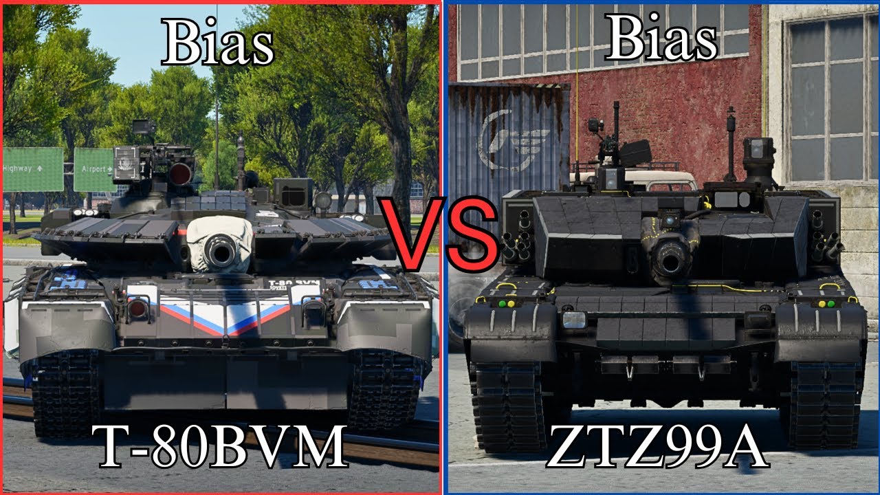 war thunder Comparison ZTZ99A or T-80BVM