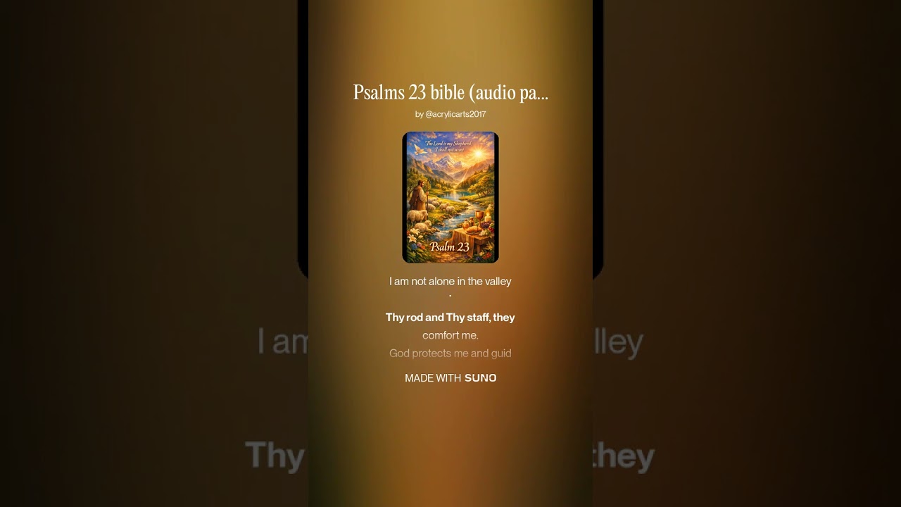 PSALMS 23 SONG.