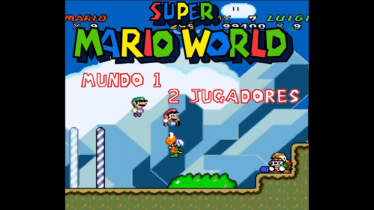 Super Mario World - Mundo 1 - Coop 2 jugadores