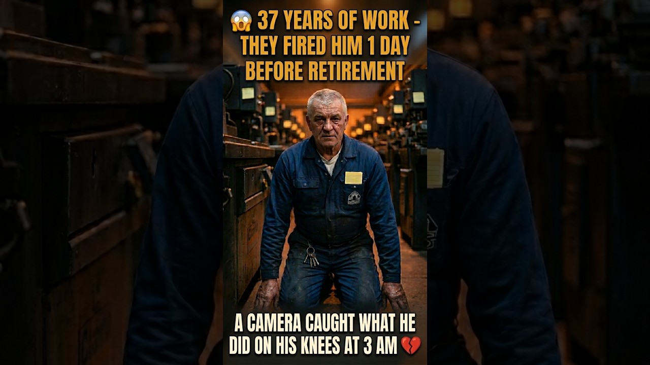 😱 Его уволили за день до выхода на пенсию... Камеры видеонаблюдения зафиксировали, что он сделал ...