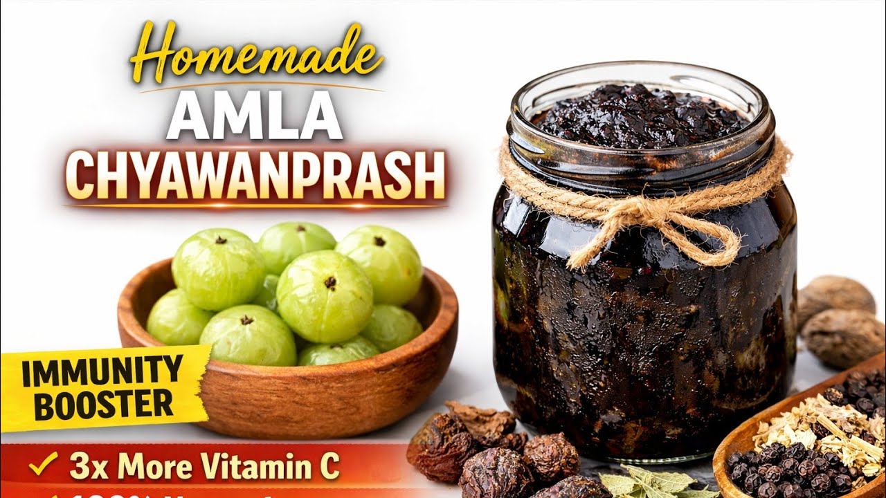 Homemade Amla chyawanprash Recipe. ठंड के मौसम में 100बीमारियों से बचाएगा ये च्यवनप्राश 😋😗