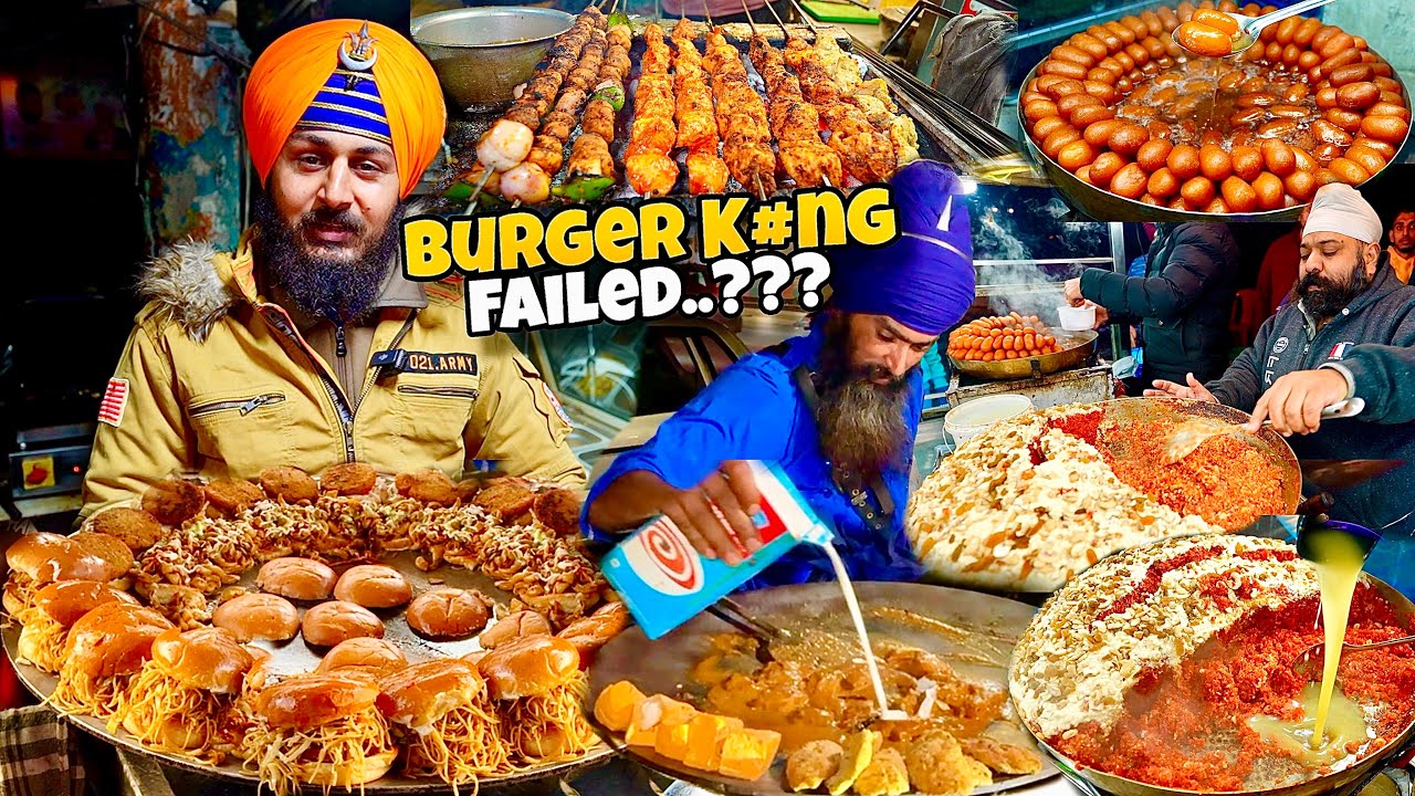 Burger Singh Ji Ka Viral Burger | Street Food India | BIG BRANDS FAIL? 
