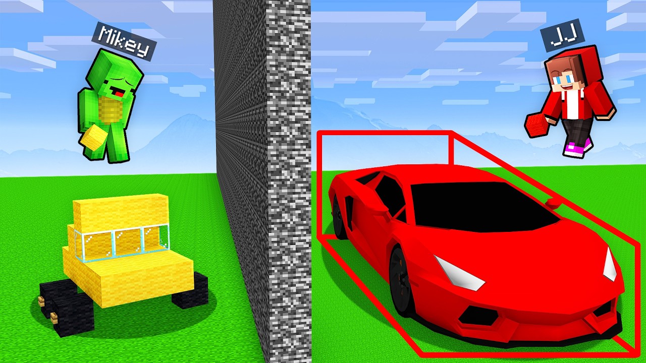 Minecraft: Mikey and JJ Use Secret Cheats in Build Battle (Maizen)