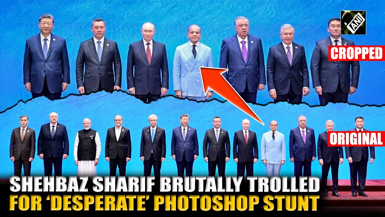 Pakistan PM Shehbaz&rsquo;s office posts edited SCO family photo showing him in Centre, gets trolled