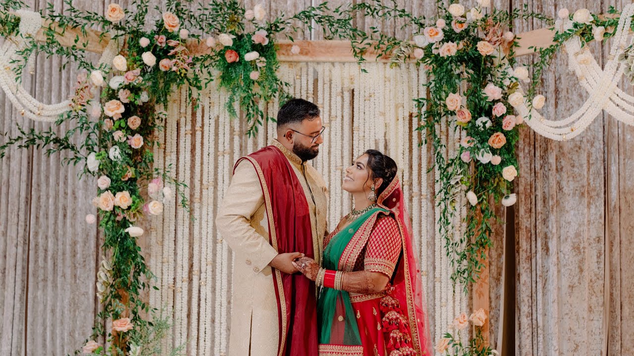 Дип и Джанин // Видеосъемка индуистской и пенджабской свадьбы // Гарба и Джааго в районе залива С...