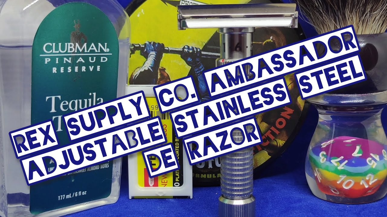 Rex Supply Co. Ambassador Adjustable Stainless Steel DE Razor - Wet Shaving/ Παραδοσιακό Ξύρισμα