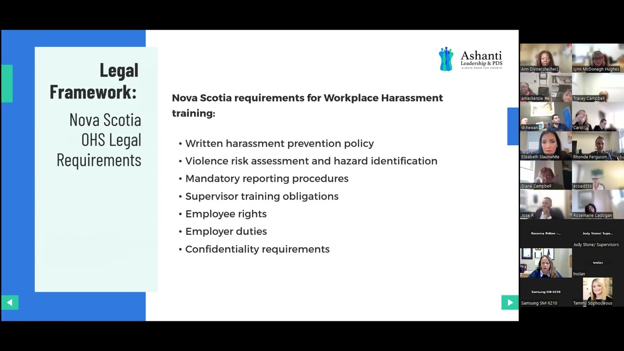 Workplace Harassment Prevention Virtual Workshop
