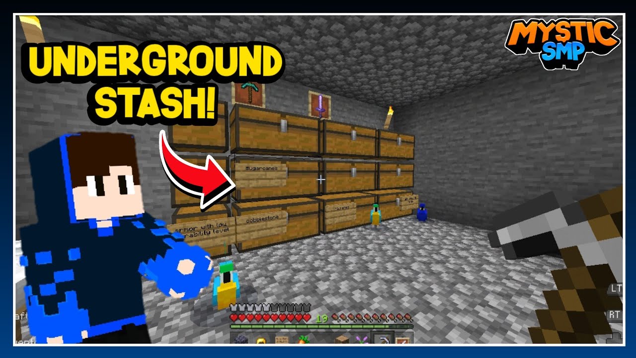 MysticSMP #3: Underground Stash + Base Update | DavidPH