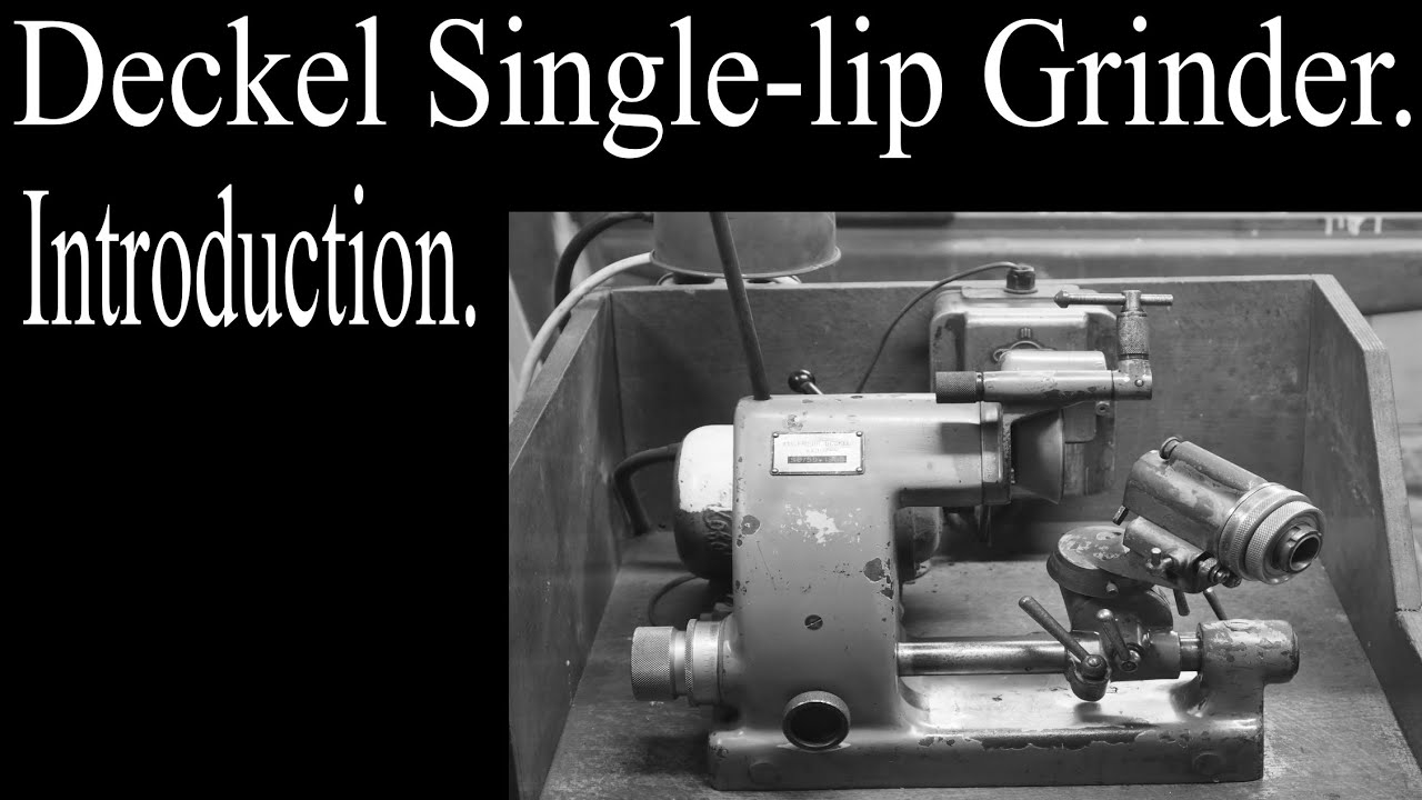 Deckel SO - Single Lip Tool & Cutter Grinder (D-Bit) Introduction.