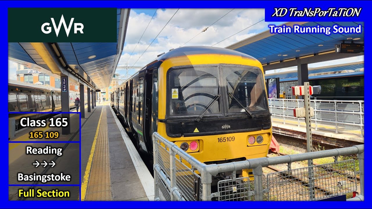 [GWR] Class 165 | Reading ➝ Basingstoke (Full Section) (Train Sound)