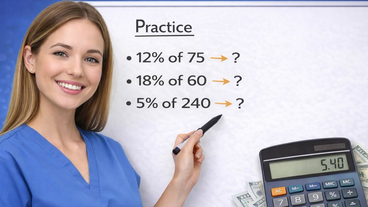 ATI TEAS Percent of a Number (Step-by-Step) | Start Here Math video 3
