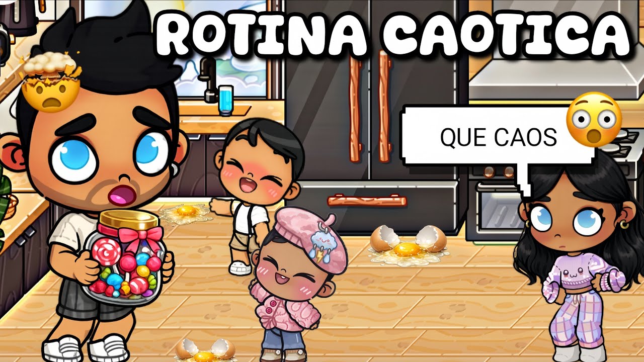 Rotina: O Léo ficou sozinho com as crianças… e virou CAOS ❄️ Avatar World Rotinas 