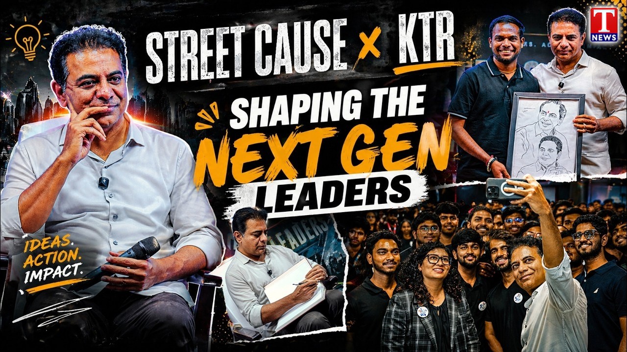 Youth Power Unleashed | KTR Motivational Speech Must Watch | Street Cause With KTR | T News