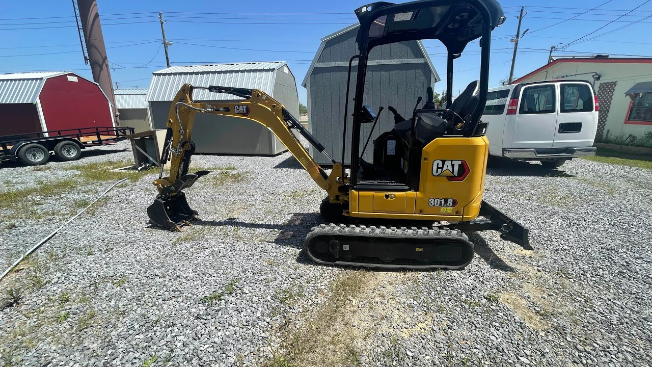 41 hours on the new cat 301.8 mini excavator