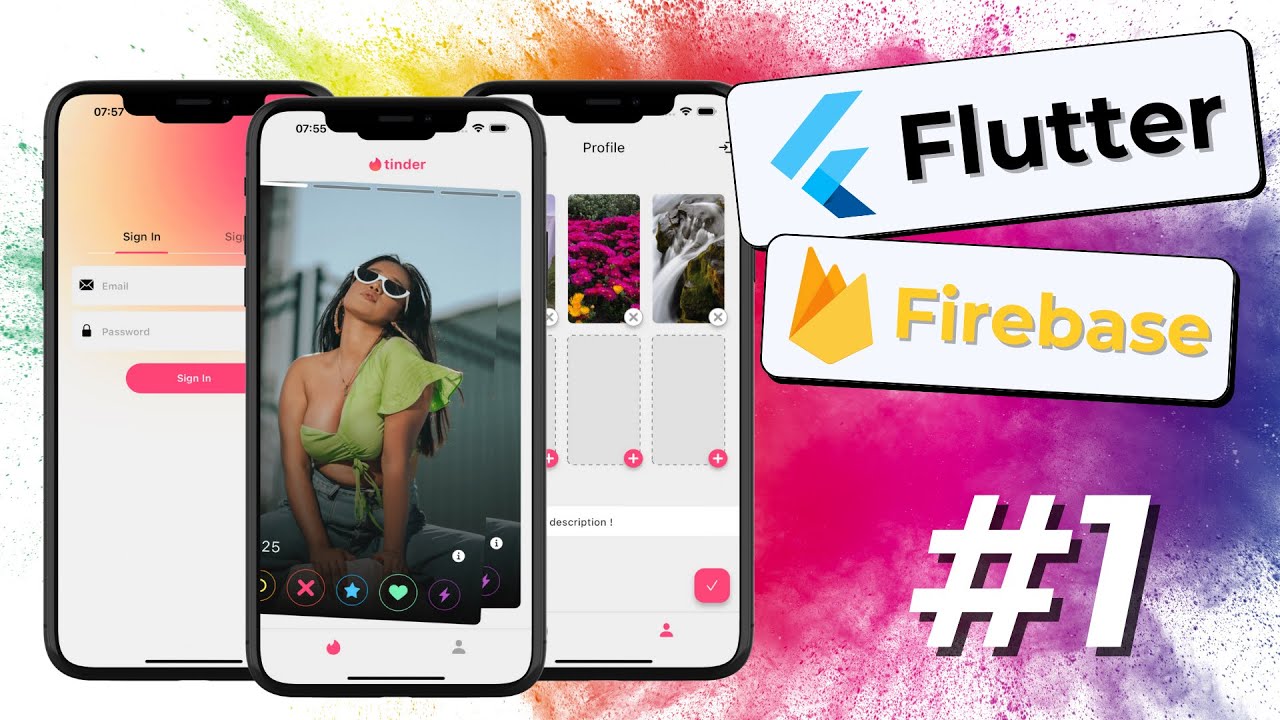 TINDER CLONE #1 &bull; Flutter - BLOC- Firebase &bull; Full Tutorial ✨