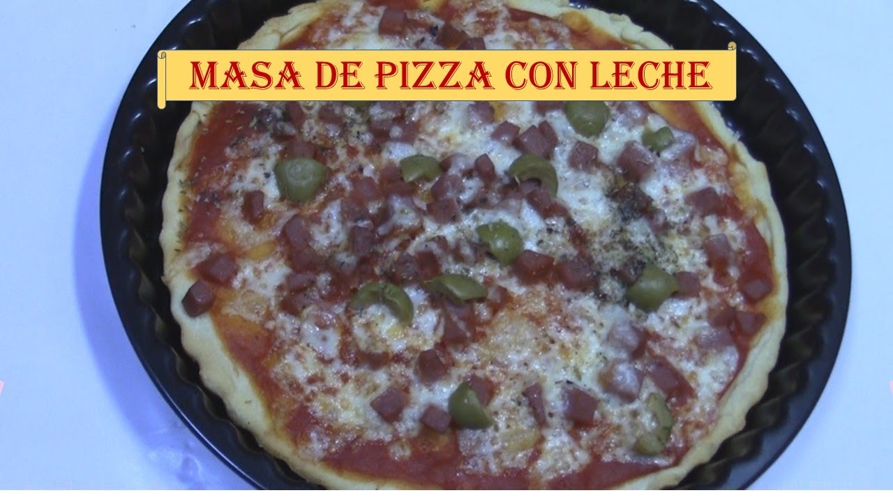 Masa de Pizza con Leche en Monsieur Cuisine Connect/ Plus/ Thermomix/ Mambo- Masa de Pizza Suave