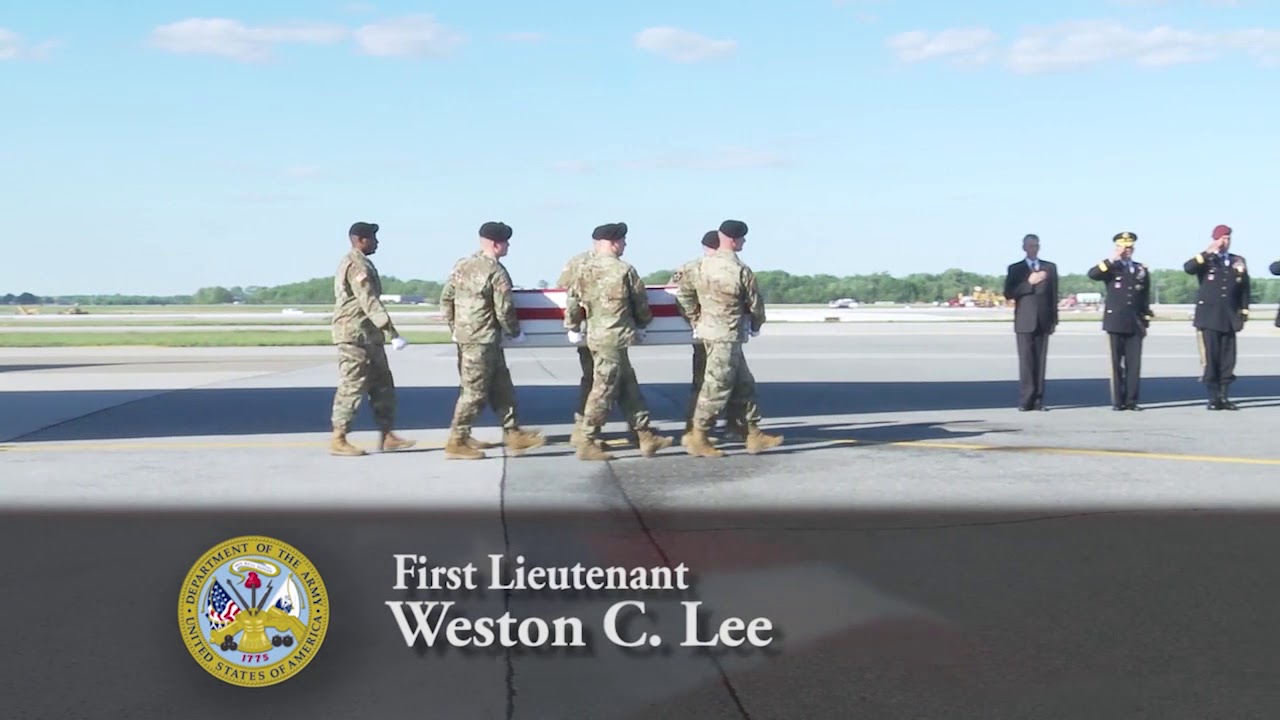 DIGNIFIED TRANSFER: 1st Lt. WESTON C LEE, U.S. Army (5/3/2017)